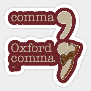 Oxford Comma Sticker